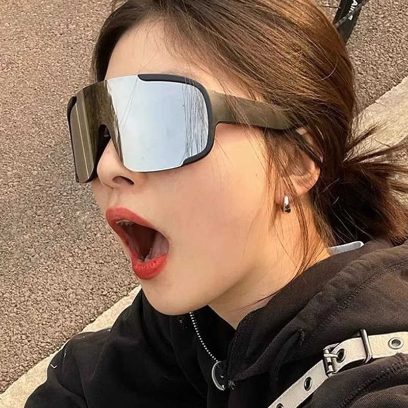 Outdoor Large Frame Cycling Sunglasses Ski Goggles Windproof Glasses Mountaineering Road Mountain Bike Sports Sunglasses S260304