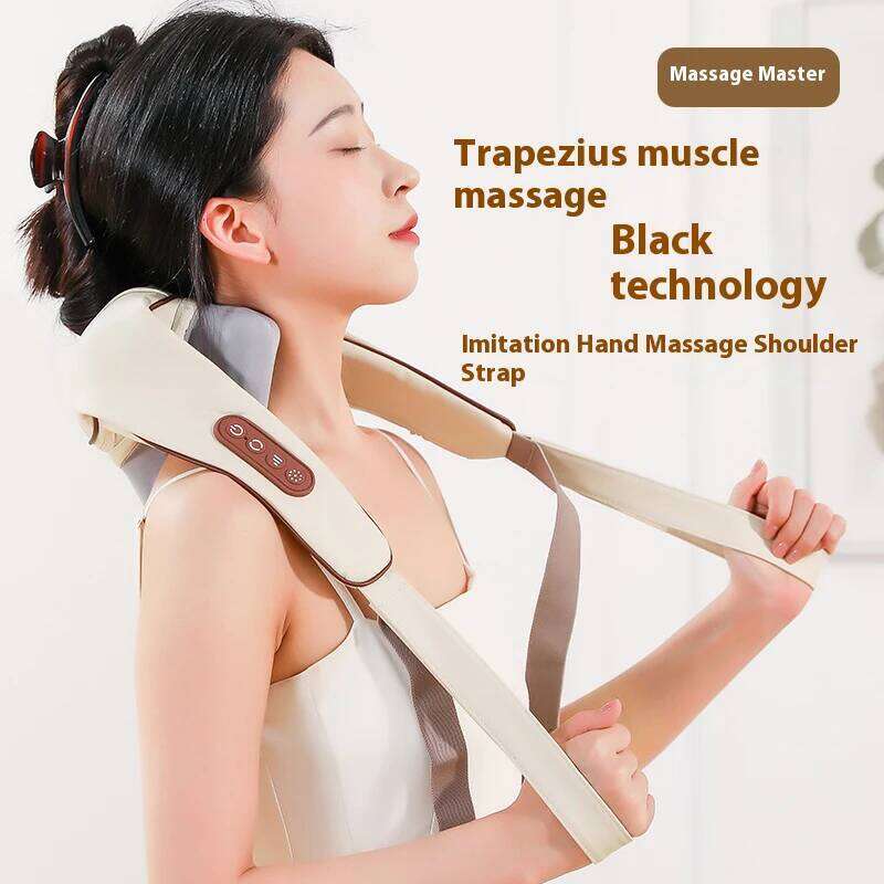 Pain Relief Kneading Massage Shawl Valentine's Day Gift Electric Neck Shoulder Massager with Heat Deep Tissue Relaxation Device 26Y0307