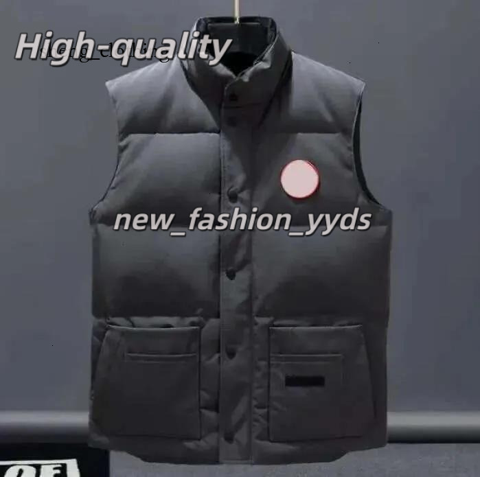 Top Quality Fashion Canadas Gilet Vest Designer Goosemen Jacket Fashion Puffer Jacket Femme Parka Zipper Button Letter Embroidery Outerwear Sleeveless B64
