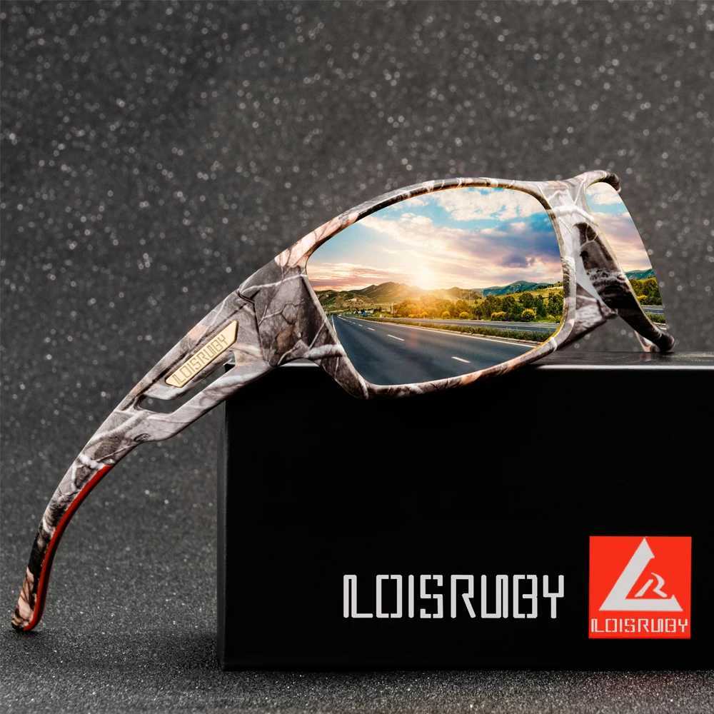 LOISRUBY Polarized Cycling Sunglasses Camouflage Driving Outdoor Sports Fishing Running Goggles UV400 Tacakle Eyewear S260304