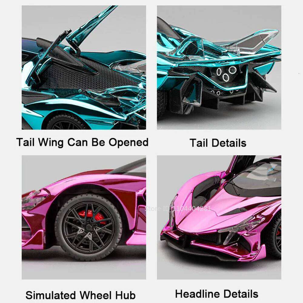 1:24 Apollo EVO IE Alloy Models Sports Car Diecast Toys Doors Opened Sound Light Pull Back Vehices for Children's Birthday Gifts Z260306