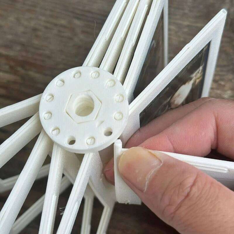 Rotatable Frame Holder Idol Photocards Sleeves Desktop Album Kpop Photo Cards Display Stand H260306