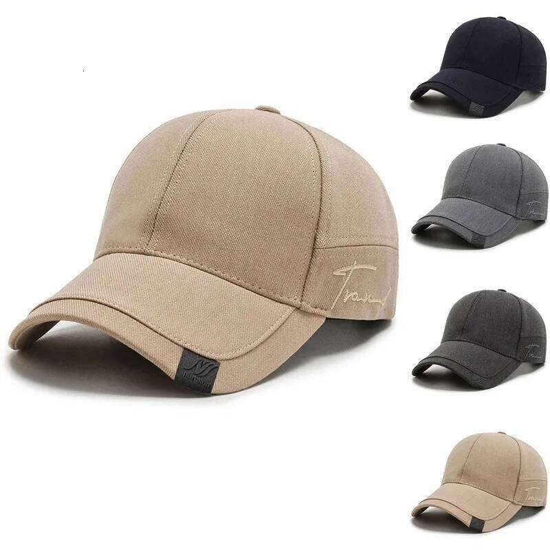 High Quality Solid Baseball Caps for Outdoor Cotton Cap Bone Men Trucker Hats Y260304