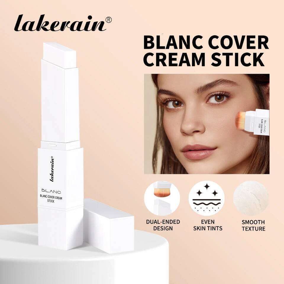 Color Changing Foundation Detachable Brush Blanc Cover Cream Stick High Coverage Smoothly Blending Base Makeup 26L0306
