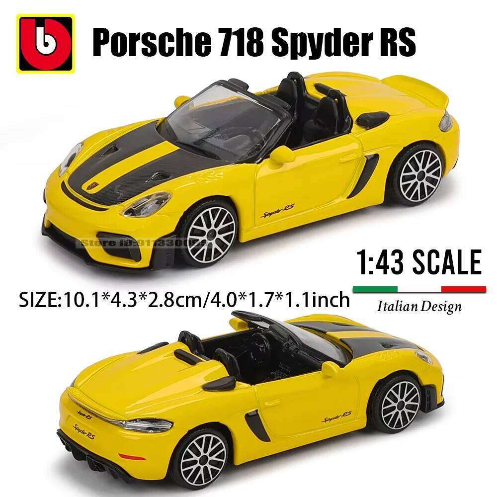 Bburago 1:43 Multiple styles Alpha Porsche Chevrolet Lamborghini Toyota GR Yaris Alloy Luxury Die Casting Car Model Toy Series Z260306
