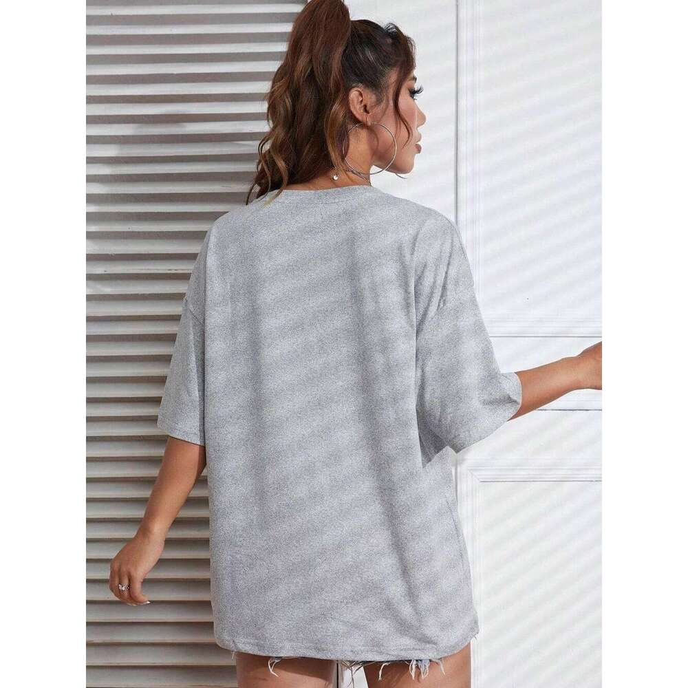 Playing Pranks On Mona Lisa Fitness Print Womens T Shirt Oversized T-Shirt Casual Short Sleeve Cotton Loose Tshirt XJ260306