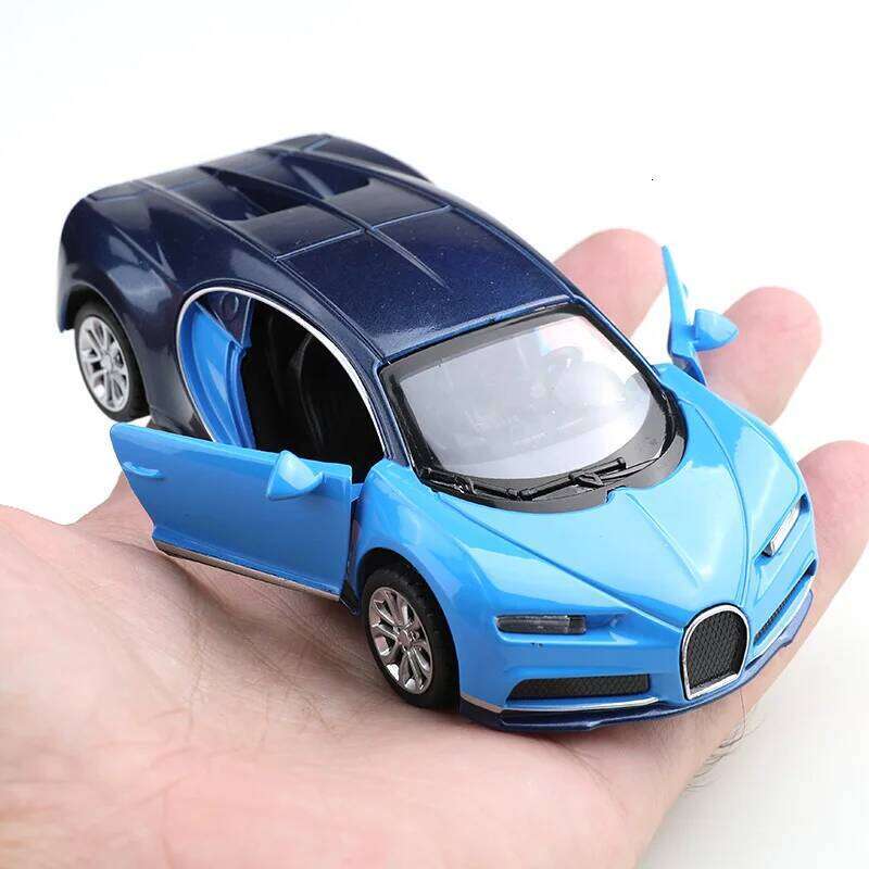 Bagged 1:36 Fabric Chiron, simulated supercar, children's die-cast car, boy's toy model Z260306