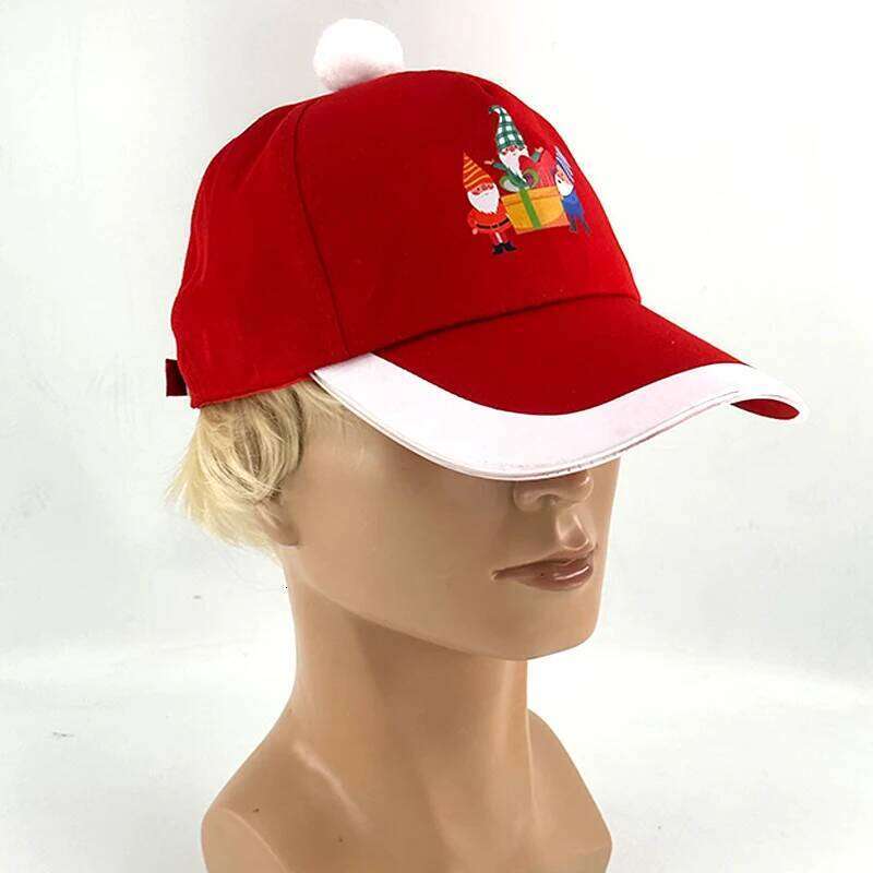 LED Light up Baseball Flashing Glow Rave Party Red Cap Sun Hat Christmas Costume Supplies Festival Gift Y260304