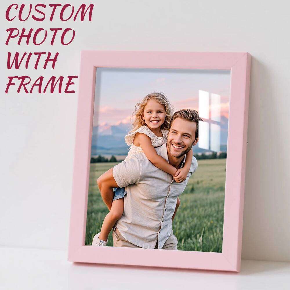 1pc Custom Photo Frame, Multiple Size Options, Can Be Wall-Mounted Picture Frames, Personalized Commemorative Gift, Home Decorations H260306