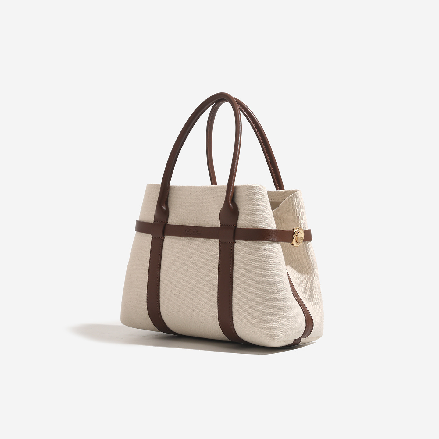 Luxury handbag new large capacity spliced genuine leather women's handbag basket style commuting women's multifunctional shoulder bag design