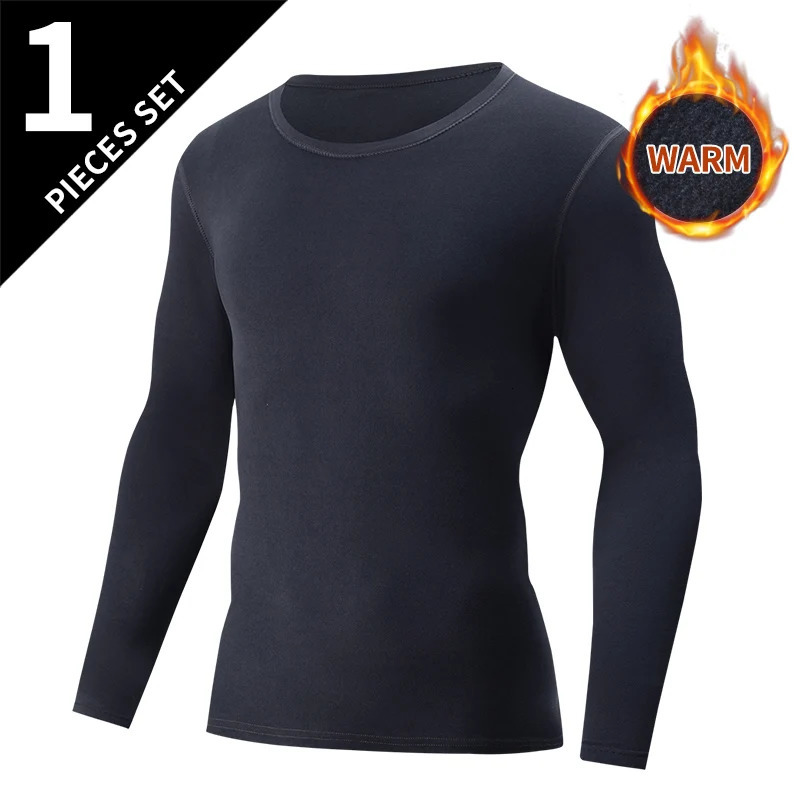 41 Piece Autumn And Winter Mens Solid Color Round Neck Warm Base Top Youth Middleaged Comfortable Casual Long Sleeved Tshirt 260302
