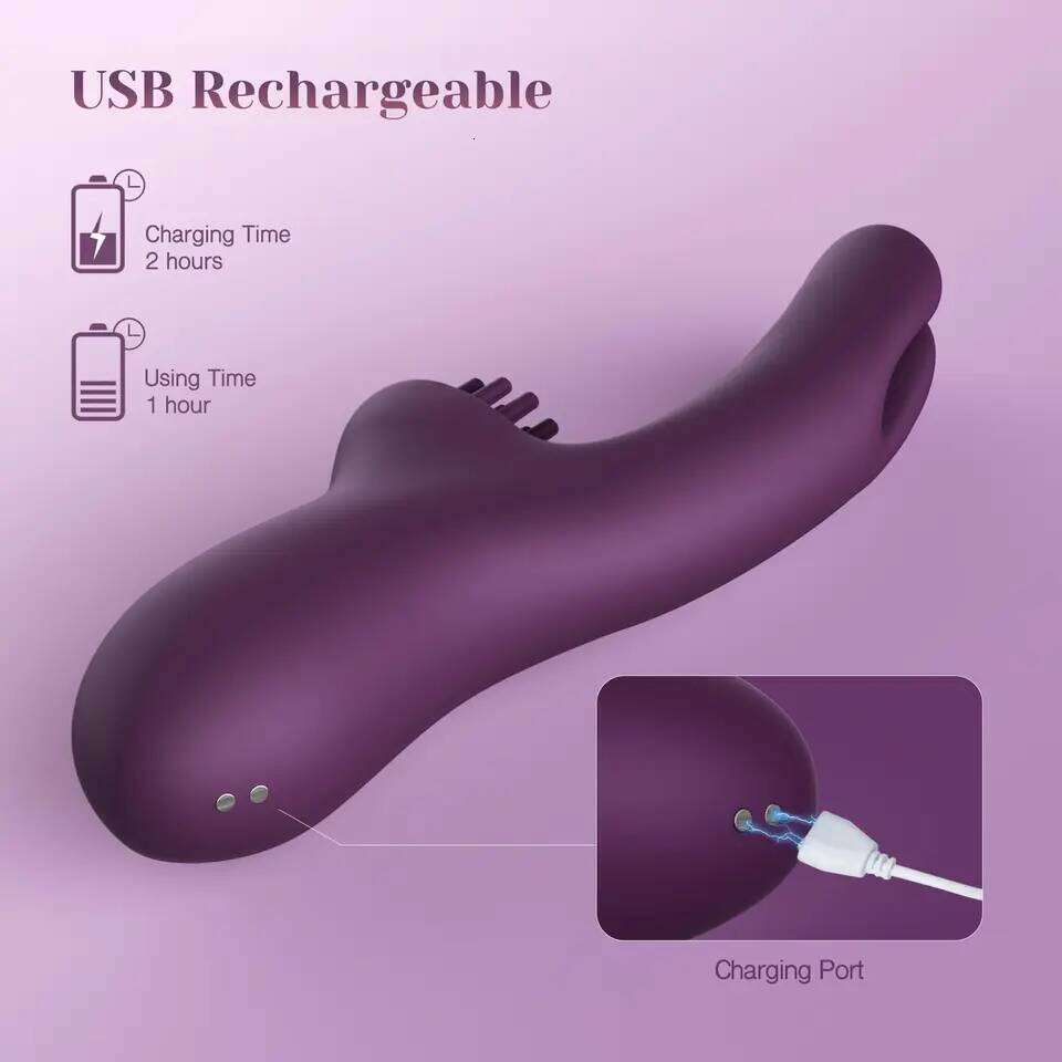 3 IN 1 Come-Hither Clitoral Tickling Rabbit Vibrator 10 Vibration Women Sex Toys for G Spot Clit Nipple Stimulation Masturbation 26L0305