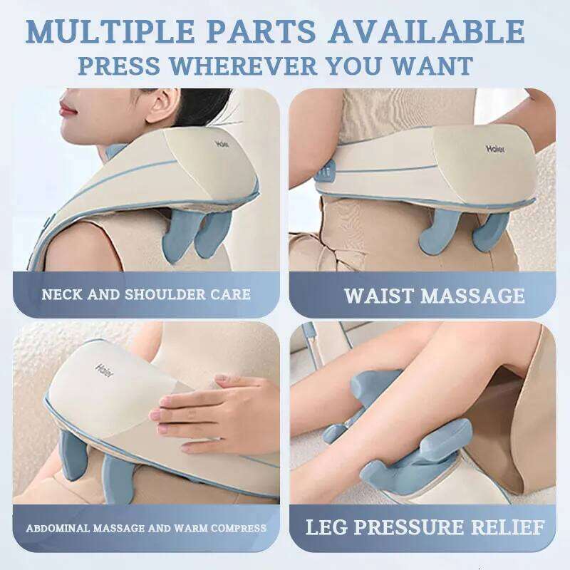 Haier Wireless Back And Shoulder Knead ing Massage Shawl Neck Cervical Relaxing Trapezius Massager 26Y0307