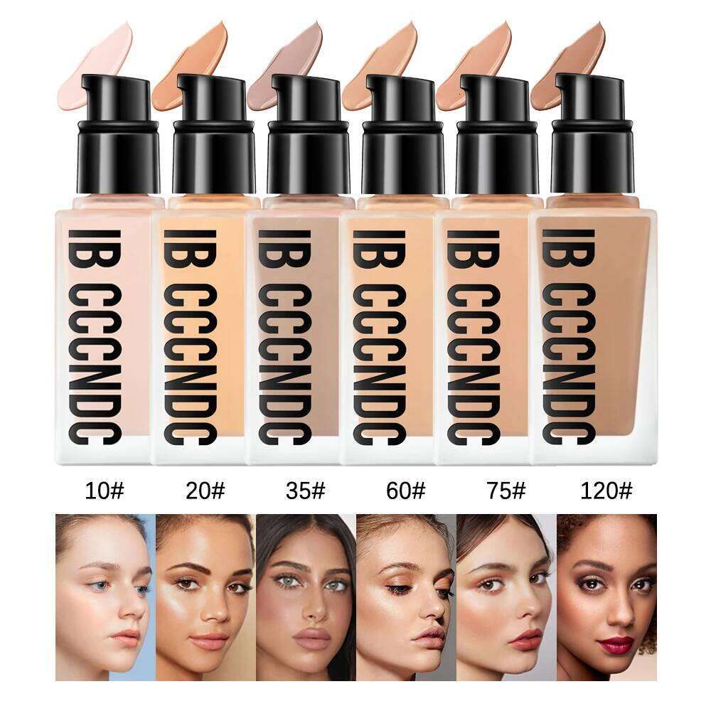 Flawless All Day 6 Color Waterproof Concealer Foundation For Women Makeup Full Coverage Long Lasting Moisturizing 26Li0306