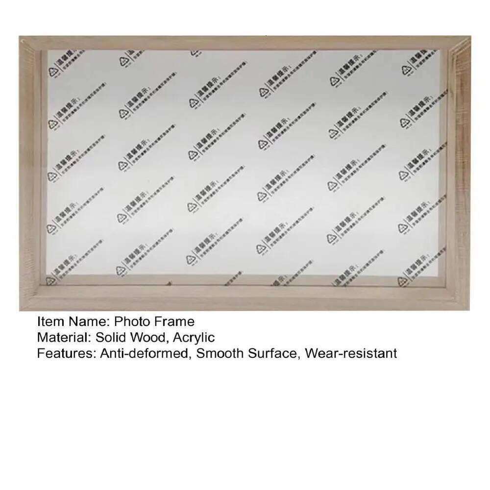 20/30cm Wood Acrylic Photo Burr-free Handcraft DIY Children Painting Display Paper Making Mould Frame Home Decor H260306