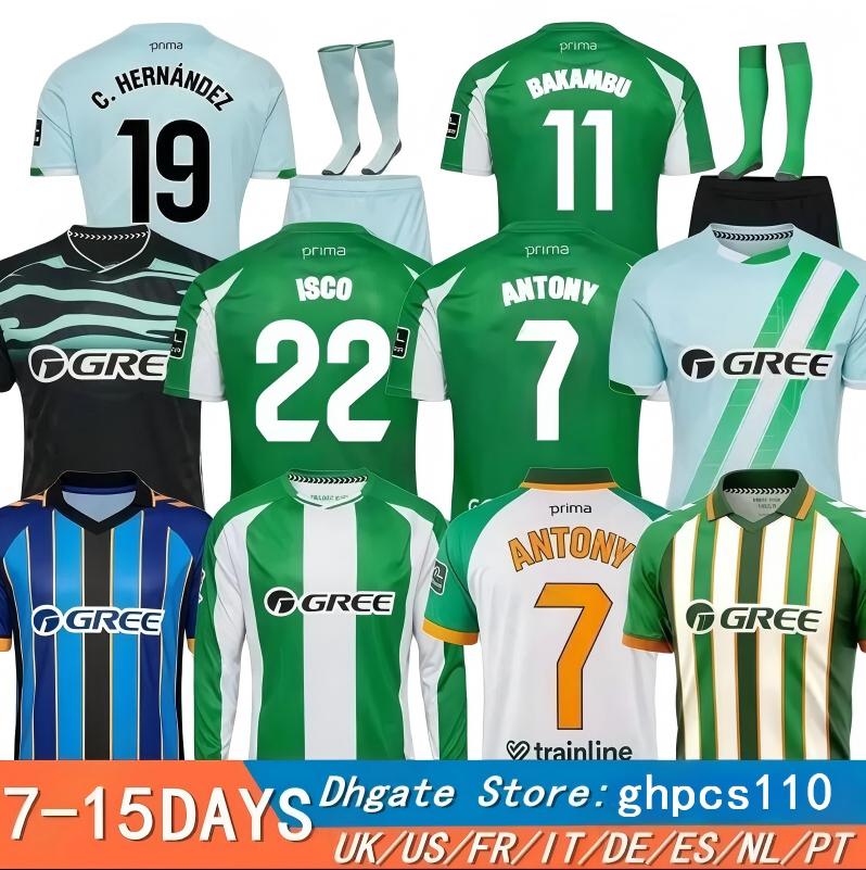 25 26 Real Betis Soccer Jerseys C.HERNANDEZ ISCO 2025 2026 LO CELSO BARTRA BAKAMBU EZ ABDE MARC ROCA Football Shirts Goalkeeper ADRIAN Men Uniforms Kids Kits 666