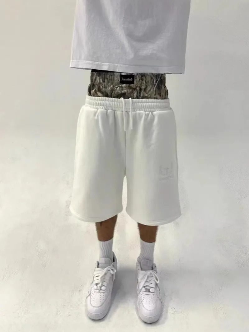 American fashion Gothic oversized double-layer casual pants mens Y2K streetwear Harajuku loose high waisted wide leg pants 260306