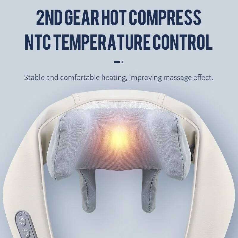 2026Bionic Finger Shoulder Massager Wireless Cervical Trapezius Kneading Massage Shawl Brushless Motor Neck Masajeador 26Y0307