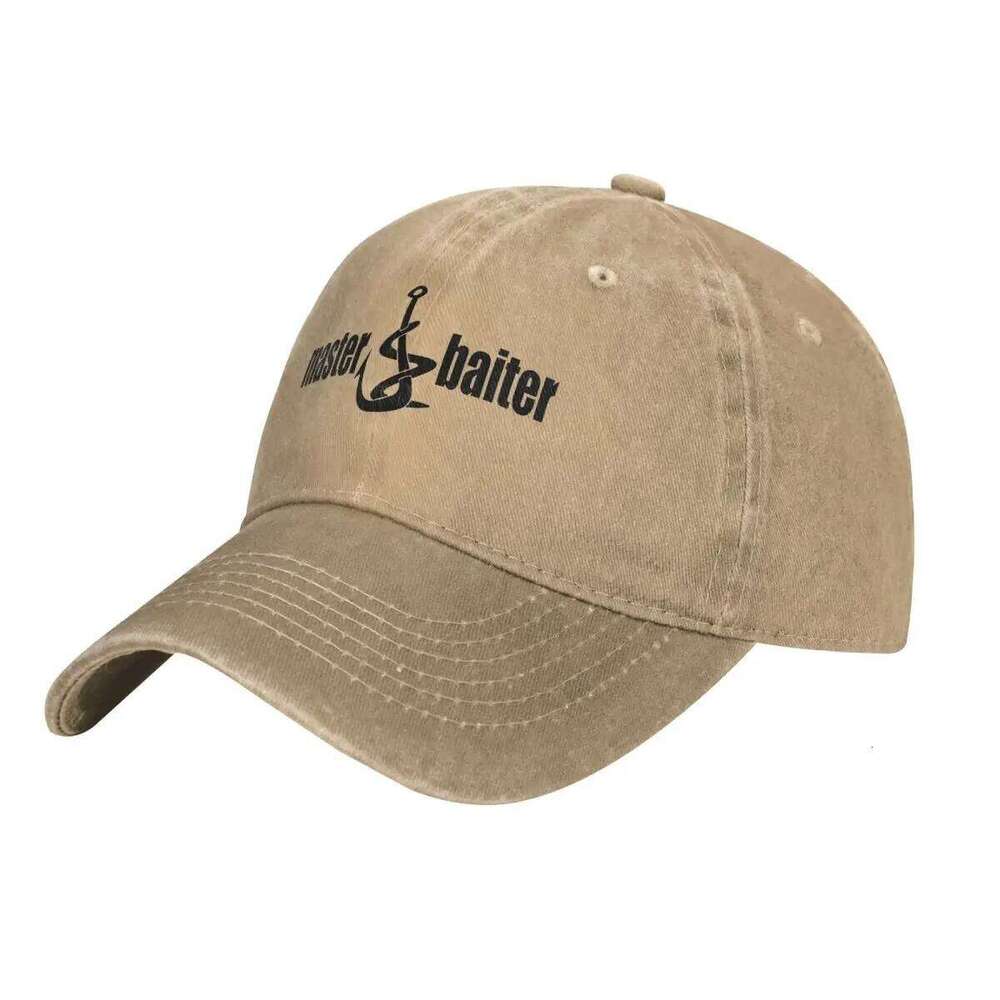 Master Baiter Men Pure Color Baseball Hats Fishing Lover Sun Visor Caps Peaked Cap Y260304