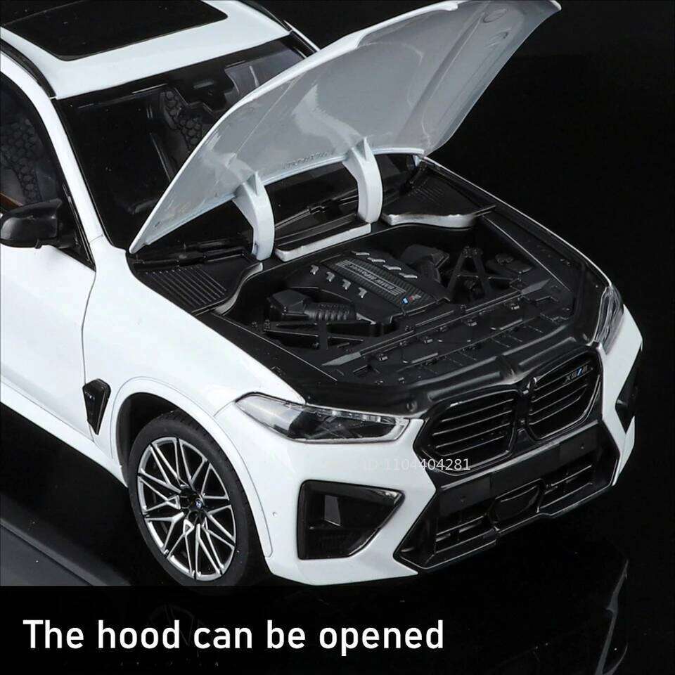 1:18 X5M Honda Accord Car Toys Alloy Diecast Models Shock Absorption Doors Opened Front Wheel Steering Vehices Desktop Ornament Z260306