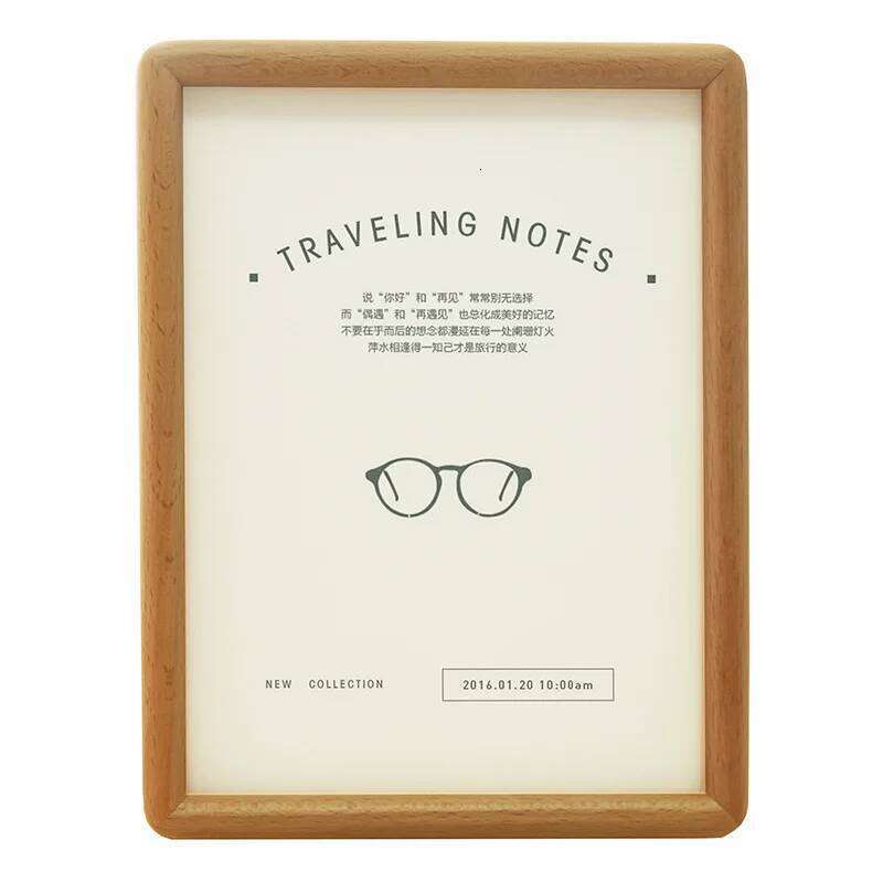 Solid Beech Wood Sandalwood Pendulum Household Nordic Style Creative Handwork Adornment Desktop Photo Frame New H260306