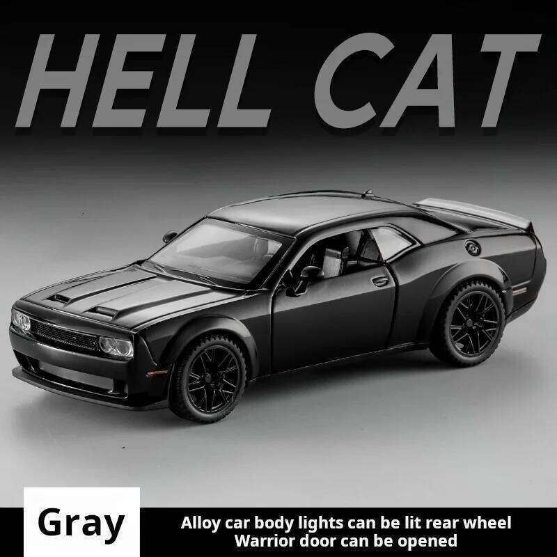 High quality exquisite 1:32 Die-cast Metal simulation Dodge Hellcat Alloy model car sound & light boys' toy gift Collectibles Z260306