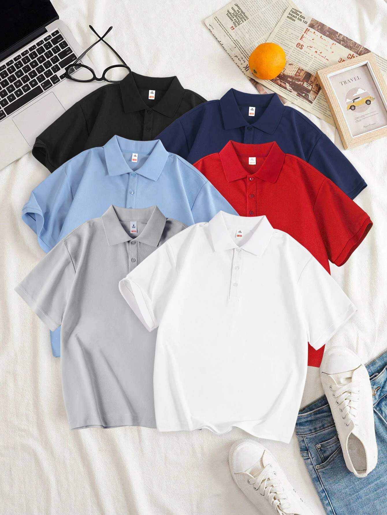 Women Solid Color Polo Shirt Summer Casual Cool Feeling Antibacterial Tops Breathable Shortsleeved Lapel Slim Fit 2025 Clothes 260228