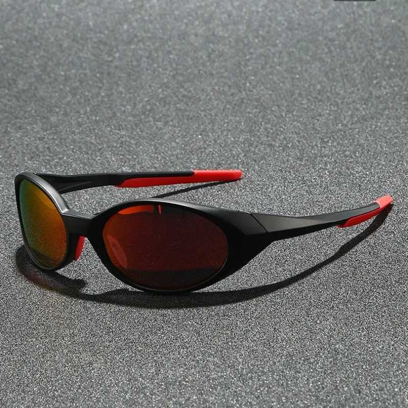 2025New Oval Outdoor Sports Pilot Sunglasses Fashion Y2K Men Driving Sports Sunshade Goggles Beach Cycling UV Protective Glasses S260304