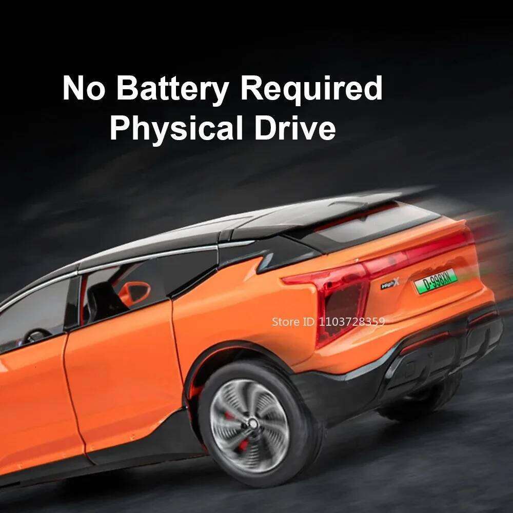 1:22 HiPhi X Alloy SL63 Diecast Model Toys Car Doors Opened Sound Light Pull Back Miniature Vehices for Children's Holiday Gifts Z260306