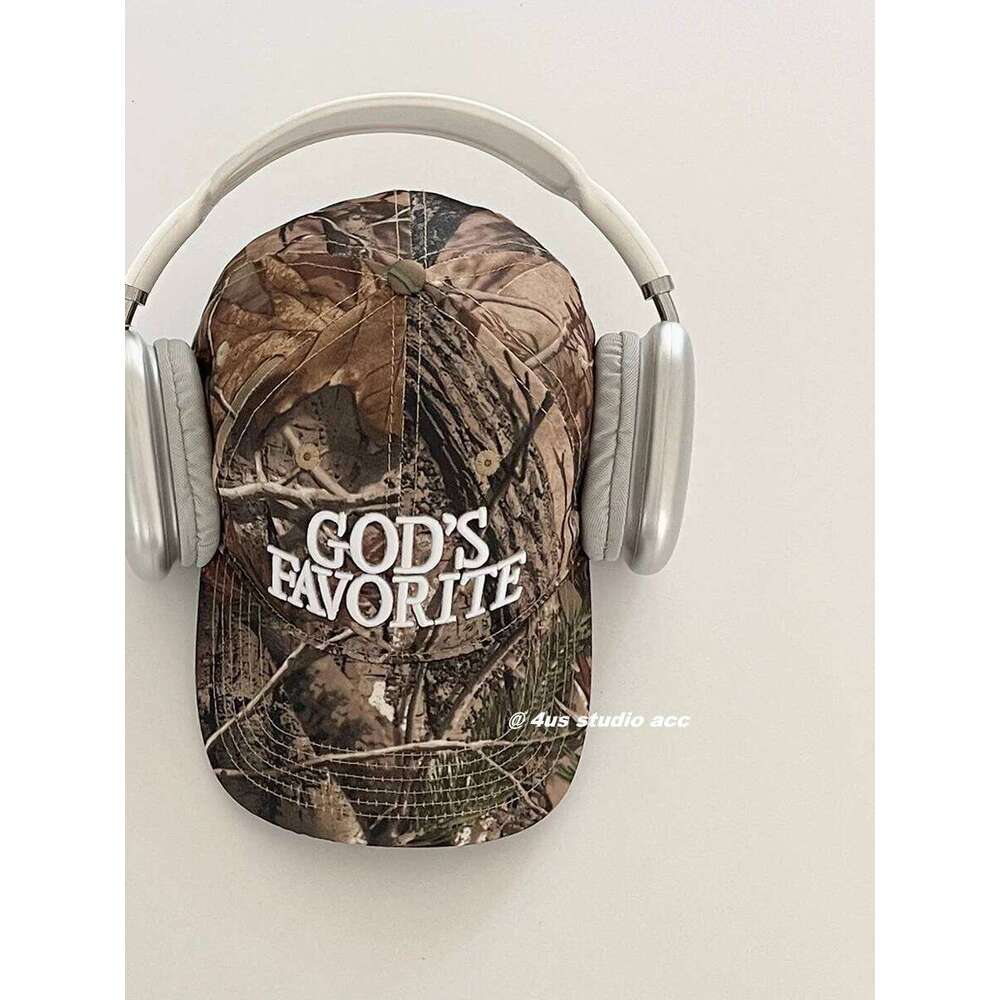 Street Tide Brand Three-Dimensional Embroidery Camouflage Baseball Female Face Little Wild Peaked Cap Y260304