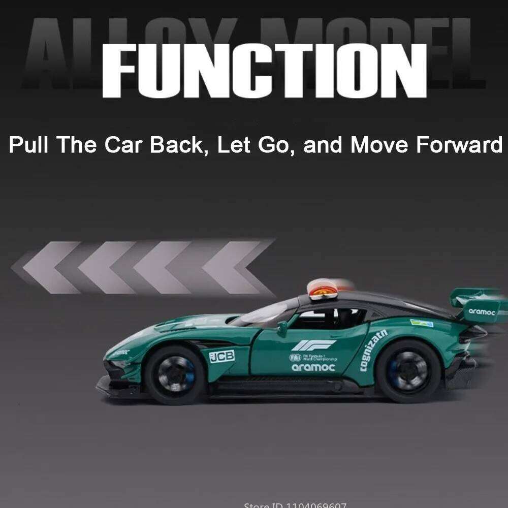 1:32 Scale Vulcan Alloy Diecast Toys Miniature Models with Sound Light Pull Back Doors Opened Sports Cars Popular Ornaments Z260306