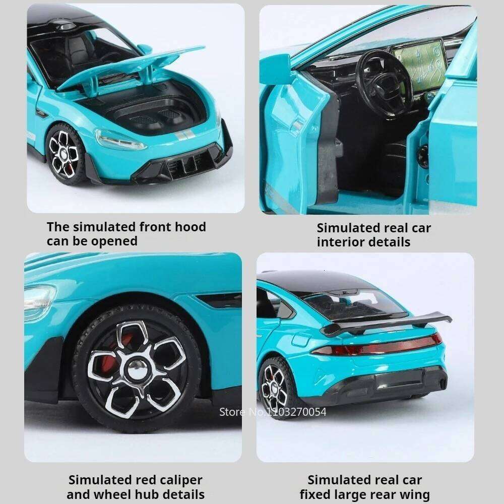 1:32 SU7 Ultra Challenger Hellcat Miniature Model Alloy Diecast Toys Car Doors Opened Shock Absorption Pull Back Vehice Kid Gift Z260306