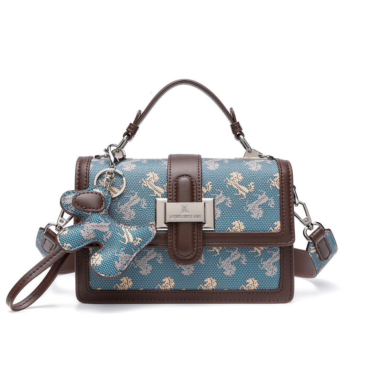 2026 New Top Luxury Free Shipping Women's Designer Bag Large Capacity Shoulder Bag High End Slant Luxury Bag Small Square Bag Women's Commut