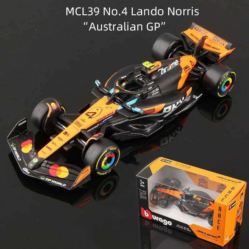 Bburago 1:43 2025 F1 Alloy Car Model Formula Racing Die Cast Toy SF25 RB21 W16 MCL39 Red Bull Mercedes Ferrari McLaren Z260306