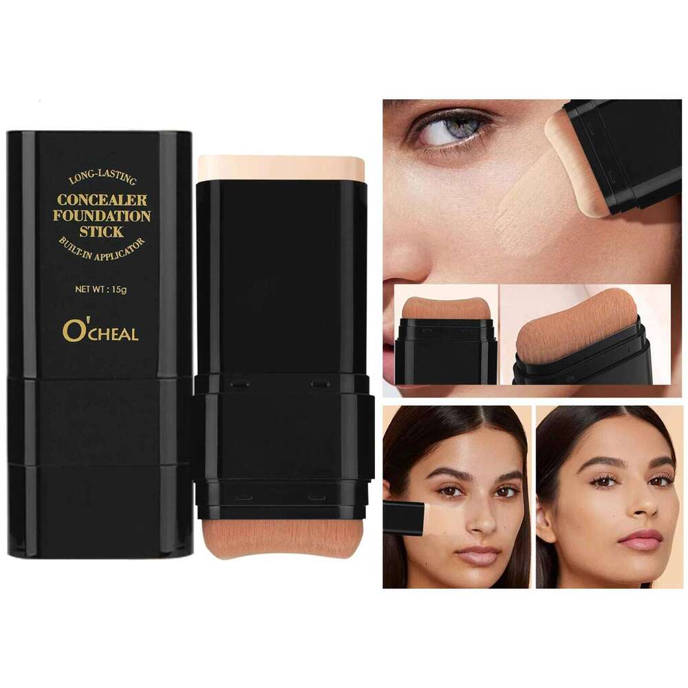 O'cheal Two In One Concealer Foundation Stick Facial Matte Waterproof Bronzer Contouring Face Coverage Moisturizing Makeup Cream 26L0306