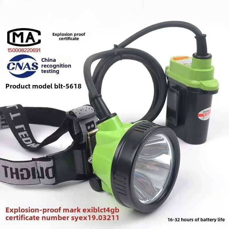 Led Strong Split Mining Light Lithium Battery Long Endurance Safety Helmet Headlight LampWaterproof And Explosion-Proo H260307