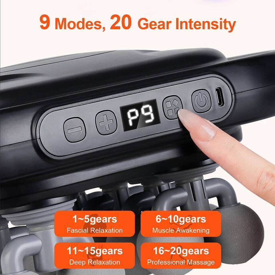 16-Head Fascia High-Frequency Vibration Body Massage Gun Waist and Back Neck Shoulder Massager Muscle masajeador 26Y0307