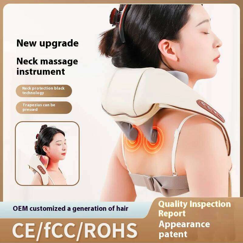 Pain Relief Kneading Massage Shawl Valentine's Day Gift Electric Neck Shoulder Massager with Heat Deep Tissue Relaxation Device 26Y0307