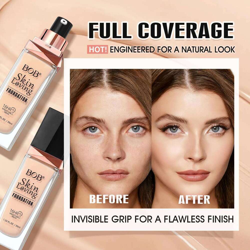 Holding Makeup Liquid Foundation, Lasting Concealer, Transparent Skin, Natural Moisturizing Foundation Make-up 26L0306