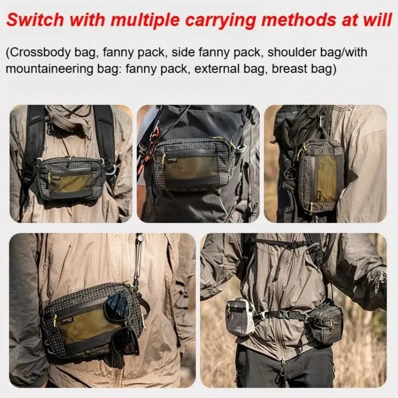 Dyneema Waist Bag 20L Waterproof UrltraLight Multi Pocket for Cycling Running Hiking Camping Outdoor Sports Accessories 260228