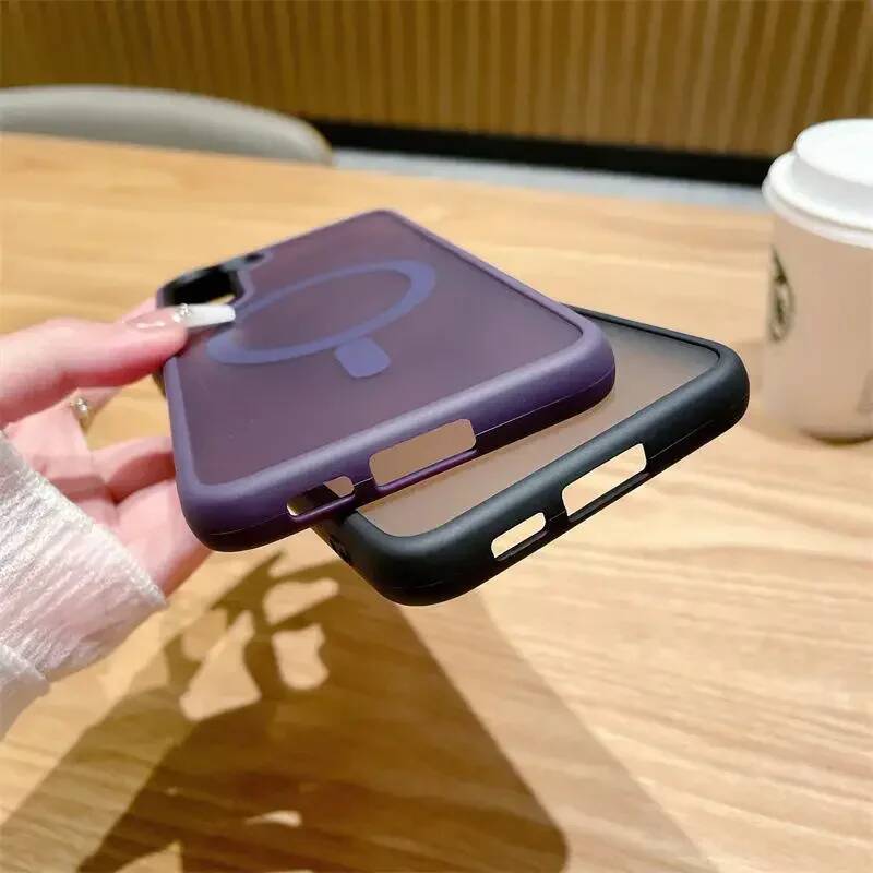 Luxury New Matte Translucent Business Phone Case for Samsung Galaxy S25 S24 Ultra S23 S22 Plus S20 S21 FE Magsafe Magnetic Cover ddmysept