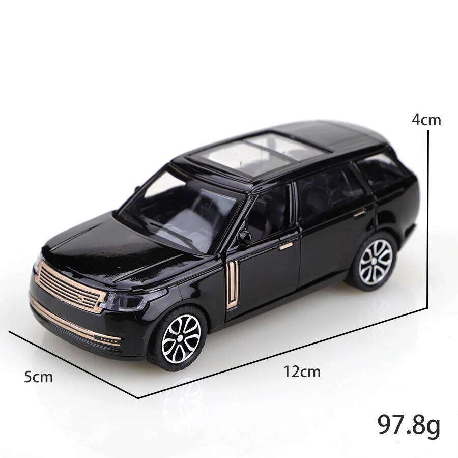 Bag 1/36 two-door alloy imitation Range Rover pull-back car, metal die-casting, boy's toy, exquisite children's toy Z260306