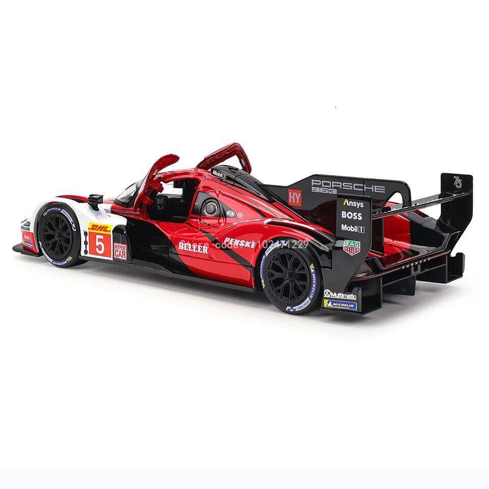 Bburago 1:24 Porsche 963 24 alloy racing car Alloy Luxury Diecast Car Model Toy Collection Gift Multiple styles to choose from Z260306