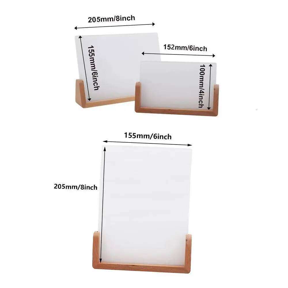 Clear Display Picture Sublimation Blank Acrylic Photo Frame Blanks For Christmas/Home Decor/DIY Craft H260306