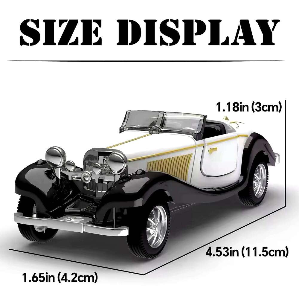 1:36 Alloy Mini Stylish Car Model with Open Doors and Pullback Action, Durable Plastic/Metal No Battery Needs - Ideal Gift Z260306