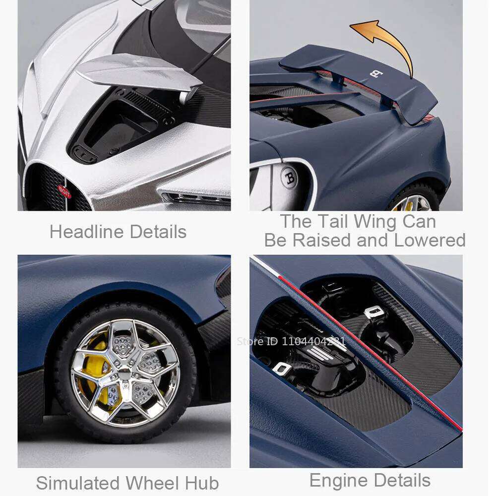 1:24 Tourbillon Valkyrie Miniature Toys Model Diecast Alloy Sport Car Front Wheel Steering Sound Light Pull Back Vehice Ornament Z260307