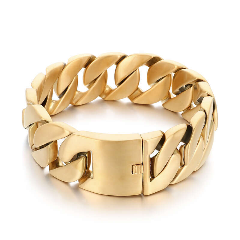 Popular in Europe and America, bold stainless steel Cuban chain, high-quality, high-texture, matte finish, unisex cast necklace jewelry