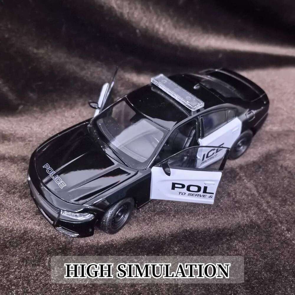 Limited 1:24 Scale Dodge Charger Pursuit 2016 Car Model, Luxury Vehicle Miniature Replica Figure Kid Xmas Gift Toy Z260306