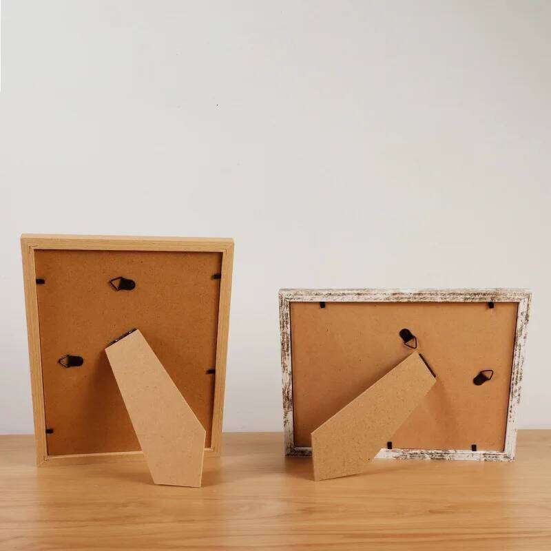Wood Wall Hanging 10X15cm 15X20cm 20X25cm A4 Wooden Picture Frame For Pictures Photo Decor Desktop Decoration H260306