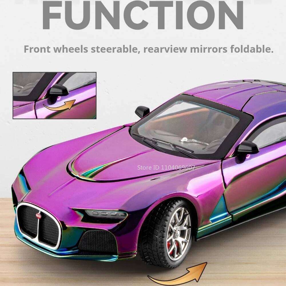 1:24 Atlantic Lambor LP770 Miniature Sportscar Alloy Diecast Model Toy Front Wheel Steering Doors Opened Cars Exquisite Ornament Z260307